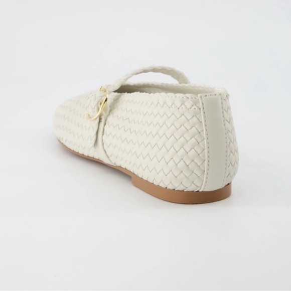 House of Harlow 1960 Bistro Woven Mary Jane Flats in Wheat Size 8.5 - Picture 5 of 9